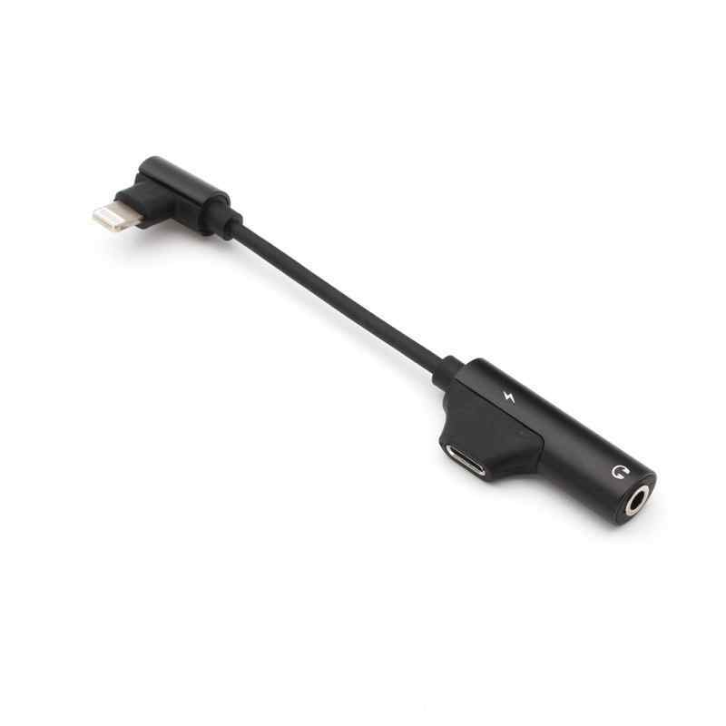 Adapter za slusalice i punjenje IP-16 iPhone lightning crni