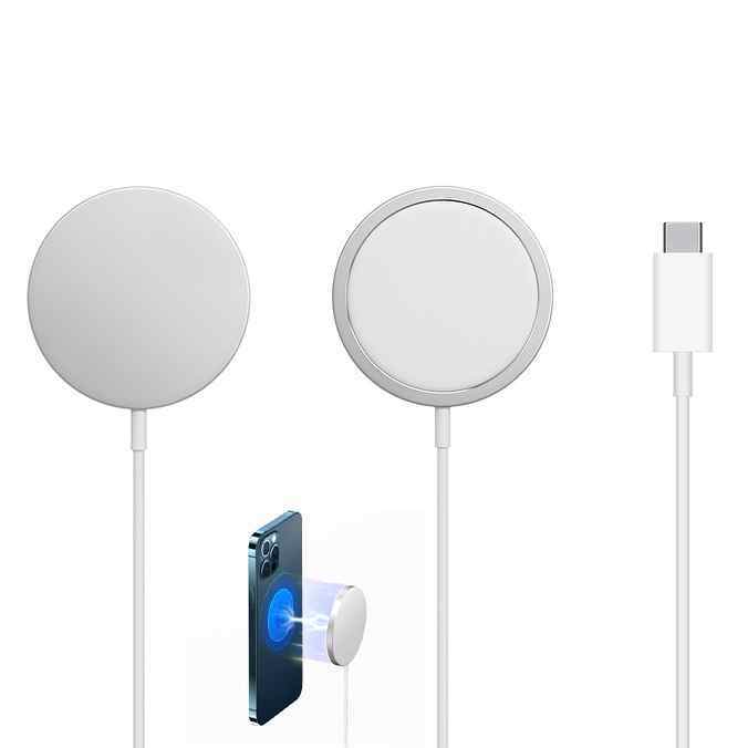 Bežični punjac iPhone 12 magnetic 15W beli