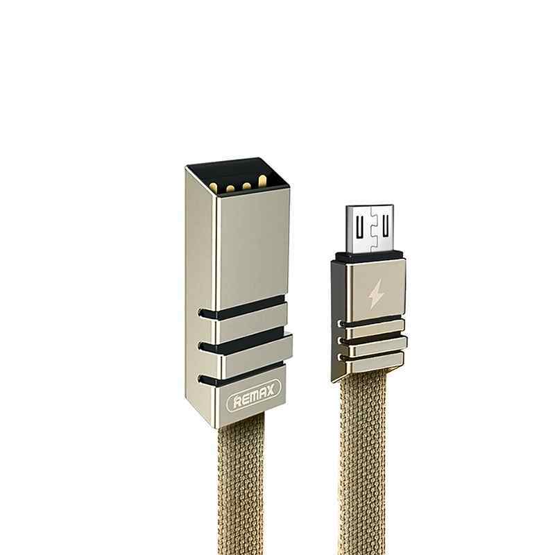 Data kabl REMAX Weave RC-081m micro USB zeleni 1m