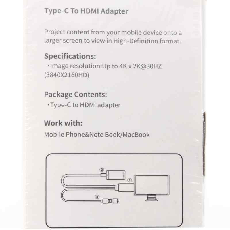 Kabl USB Type C HDTV 4K