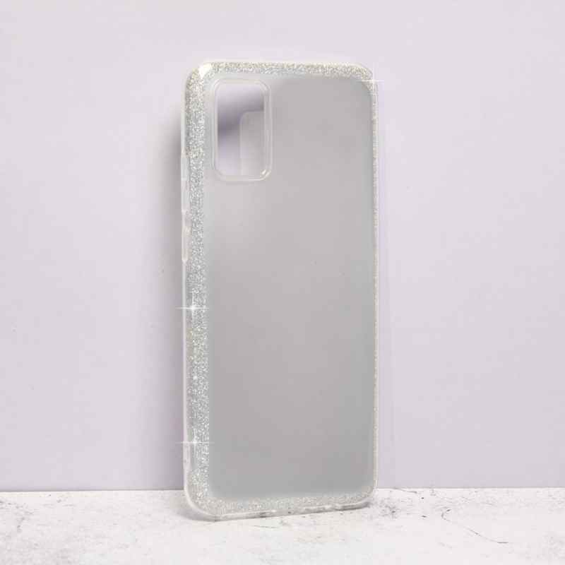Maska Crystal Cut za  Samsung A02s USA srebrna