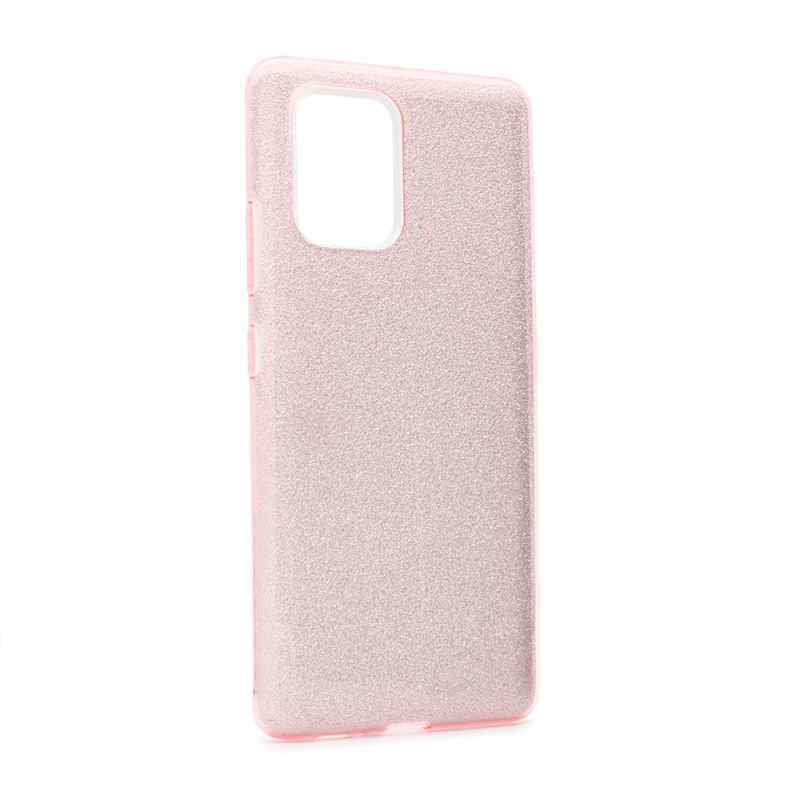 Maska Crystal Dust za Samsung S10 Lite/A91/S10 Lite roze