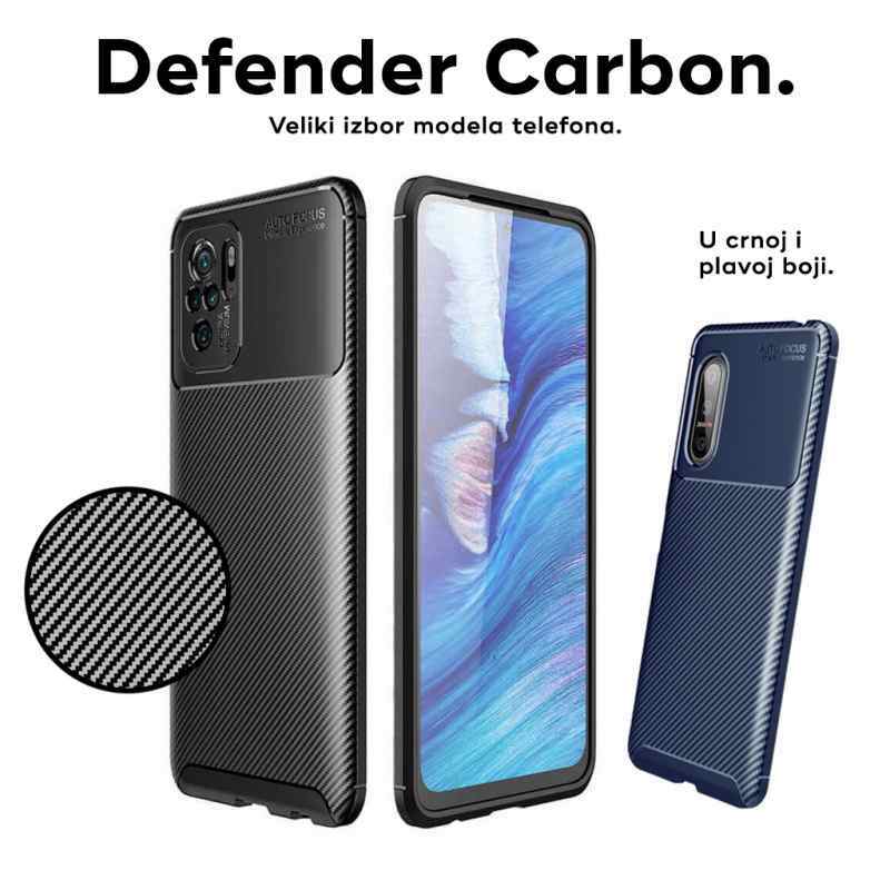 Maska Defender Carbon za Huawei Honor X10 crna