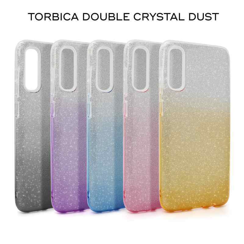 Maska Double Crystal Dust za Huawei P40 Lite E roze srebrna