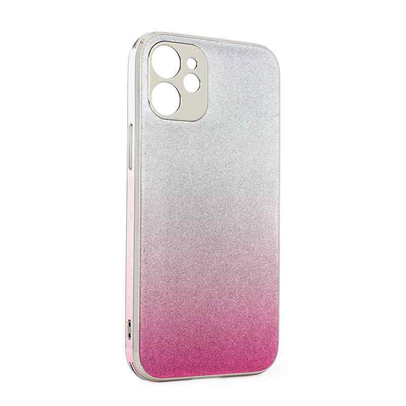 Maska Glass Glitter za iPhone 12 Mini pink