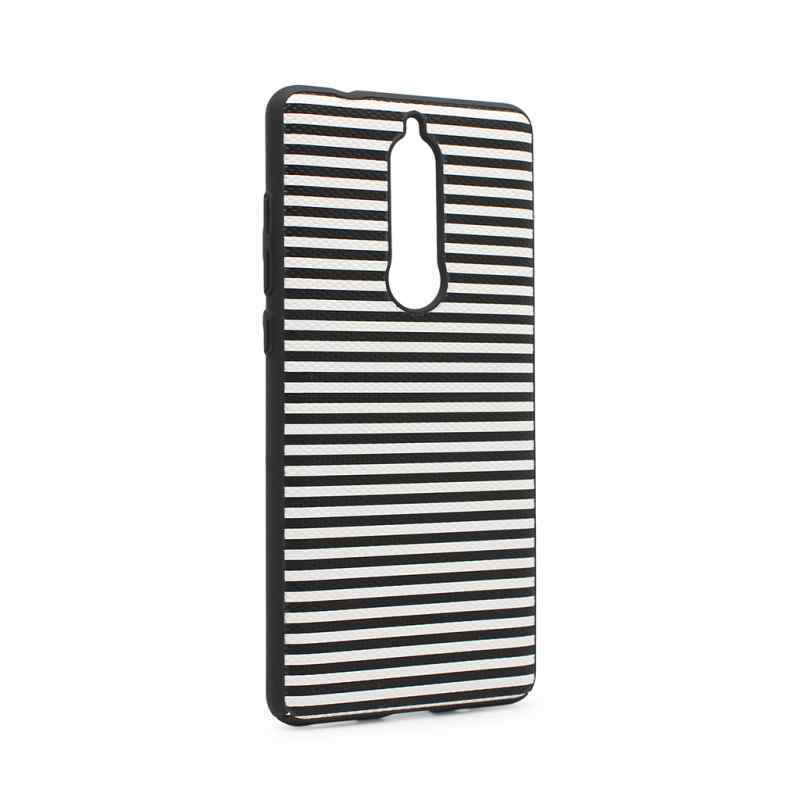 Maska Luo Stripes za Nokia 5.1 2018 crna