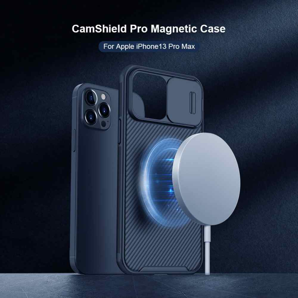 Maska Nillkin CamShield Pro Magnetic za iPhone 13 Pro Max crna