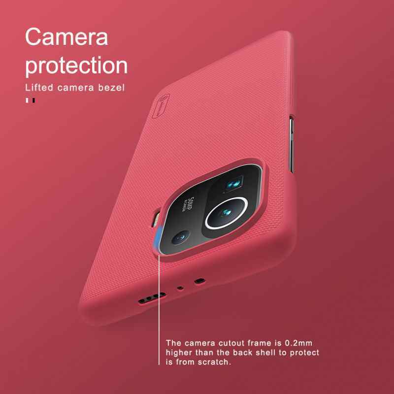 Maska Nillkin Scrub za Xiaomi Mi 11 Pro crvena