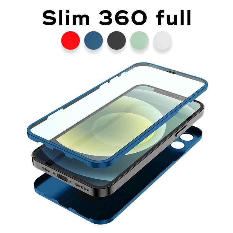 Maska Slim 360 Full za iPhone 12 Pro plava