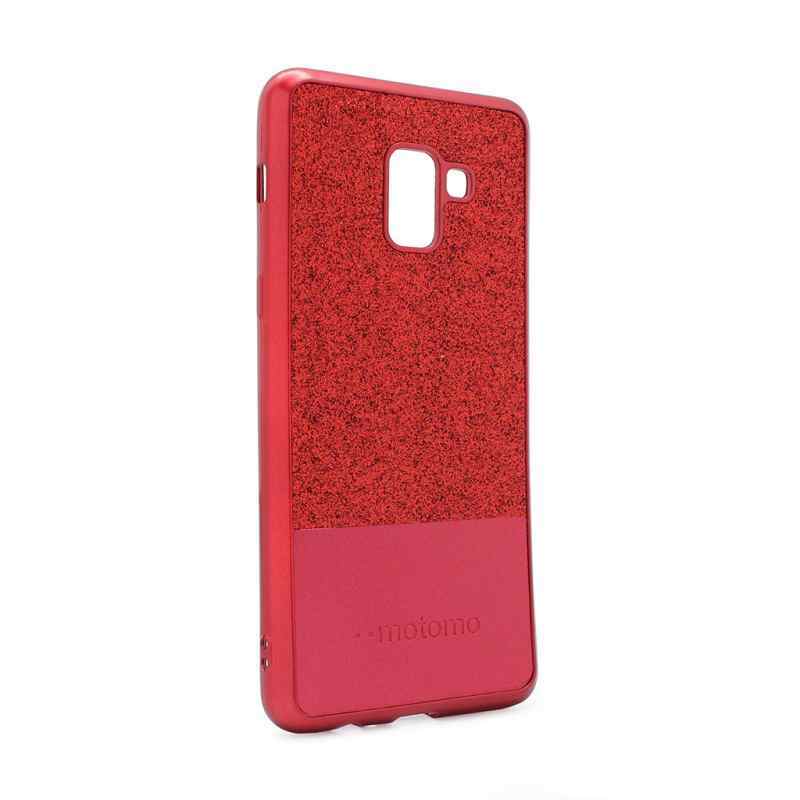 Maska Sparkle Half za Samsung A8 Plus 2018 crvena