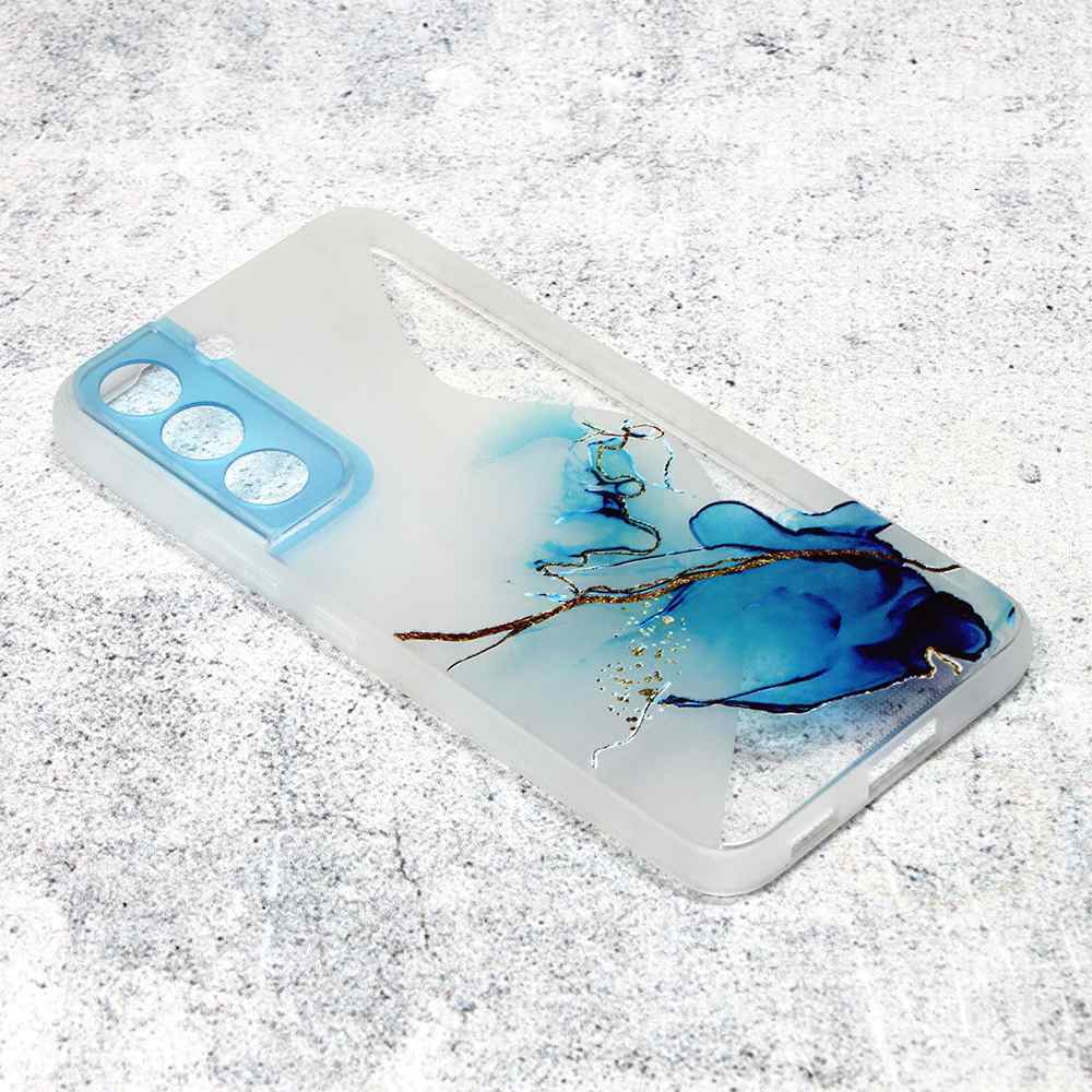 Maska Water Spark za Samsung S22 Plus 5G tamno plava