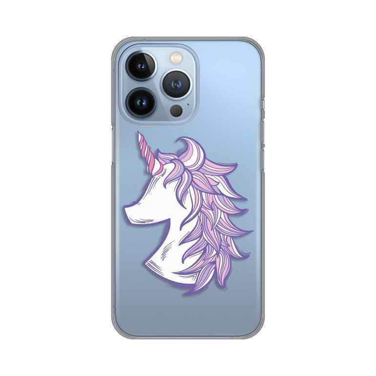 Maska silikon Print za iPhone 13 Pro Purple Unicorn