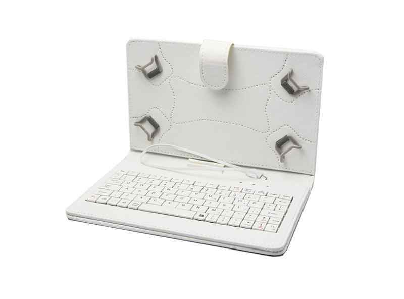 Maska+Tastatura Teracell Unique za Tablet 7 inča Univerzalna bela