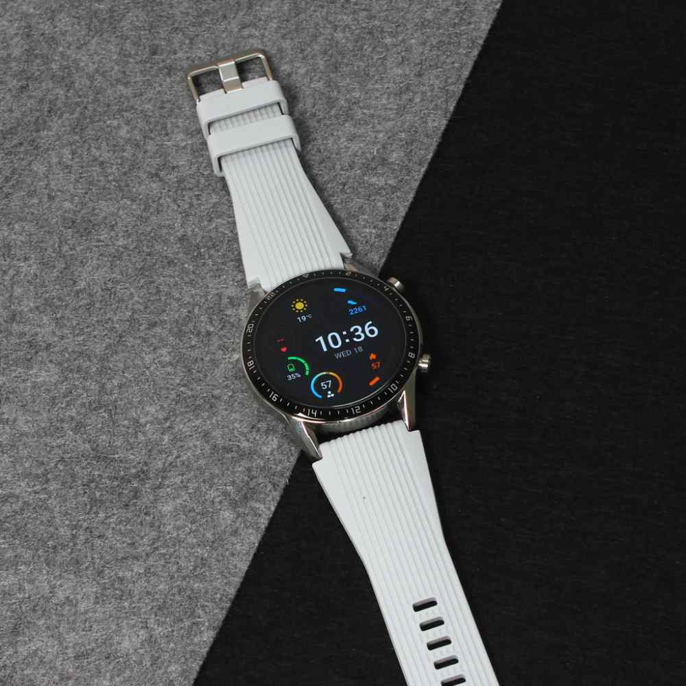 Narukvica relief za smart watch 22mm siva