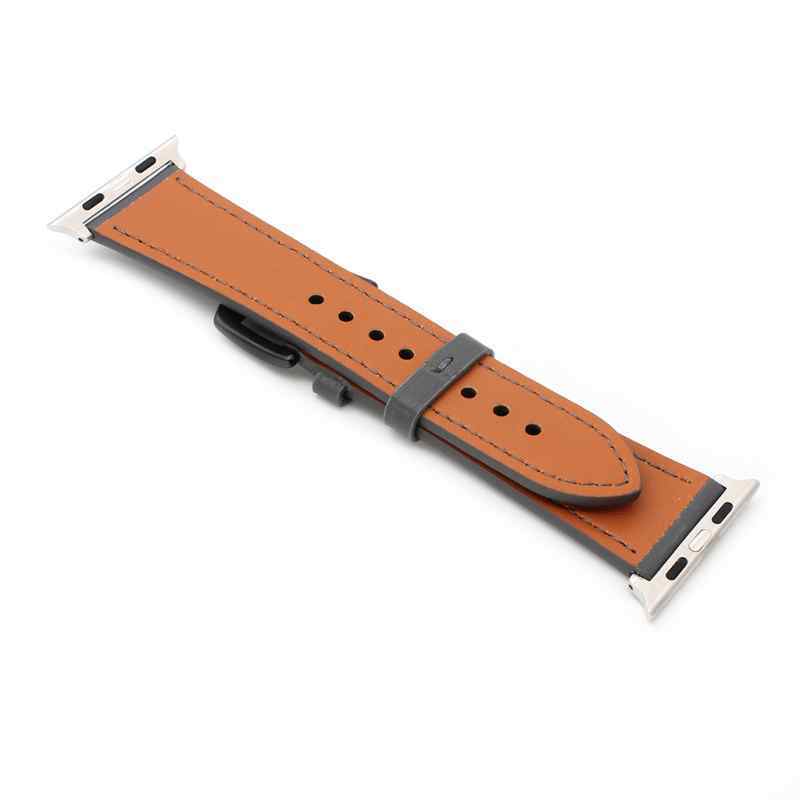 Narukvica rift kozna za Apple watch 42mm siva
