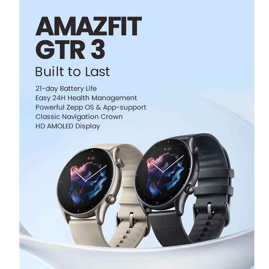 Smart watch Amazfit GTR 3 sivi