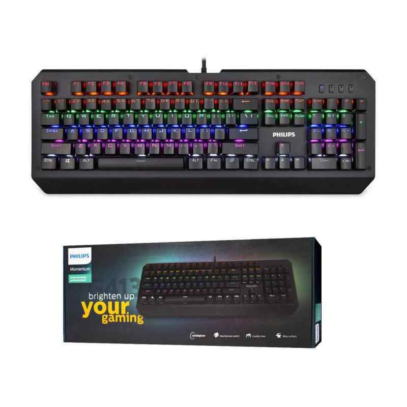 Tastatura Gaming Philips G413 RGB mehanicka crna
