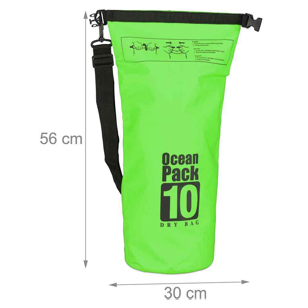 Vodootporna suva torba EL 10L zelena