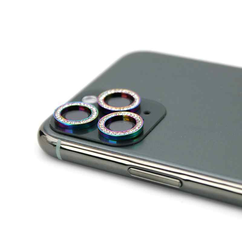 Zastita za kameru Diamond za iPhone 12 Mini srebrna