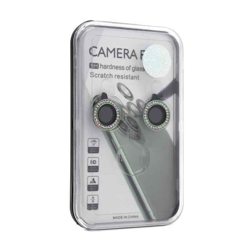 Zastita za kameru Diamond za iPhone 12 Mini srebrna