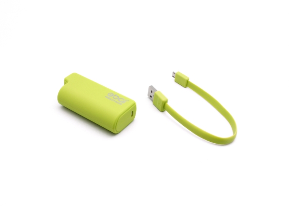 Back up baterija Ebai micro USB 2400mAh zelena