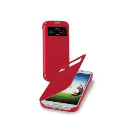 Maska Cellular Line BOOK-ID za Samsung S4 crvena
