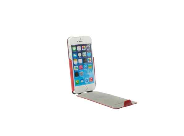 Maska Cellular Line FLAP Slim za iPhone 5 crvena