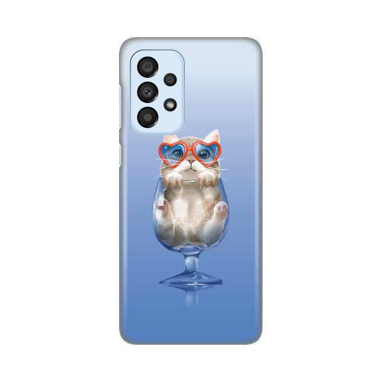Maska silikon Print za Samsung A33 5G Funny Cat