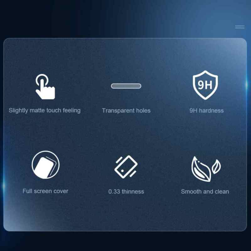 Zaštitno staklo Nillkin Fog Mirror za iPhone 14 Pro Max 6.7 crni