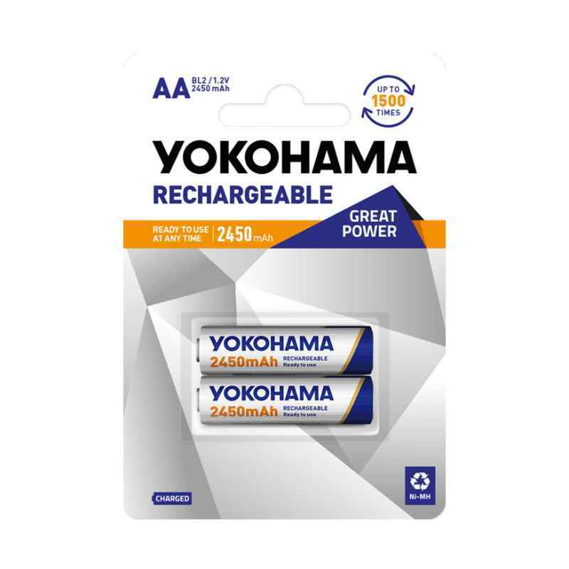 Baterija nikl MH Yokohama 1.2V AA 2450mAh BL2 punjiva