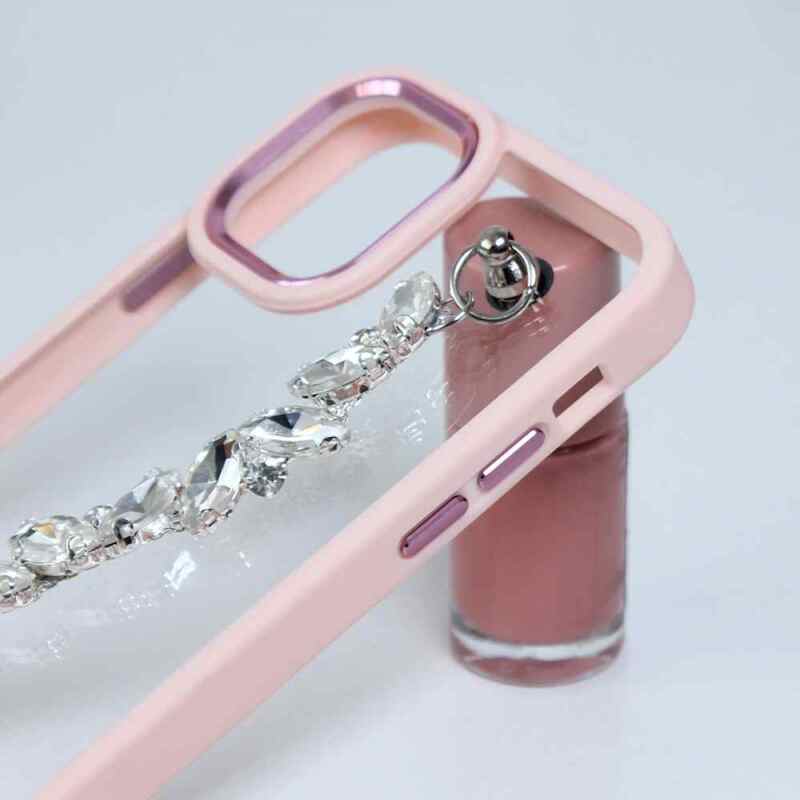 Maska Chain za iPhone 12 roze