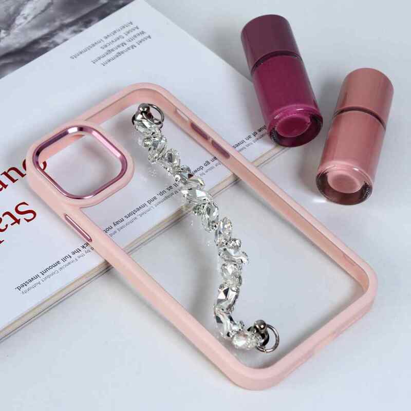 Maska Chain za iPhone 12 roze