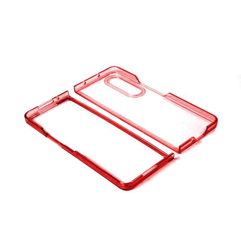 Maska Clear TPU za Samsung Z Fold 3 crvena