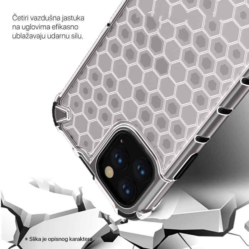 Maska Honeycomb za iPhone 14 6.1 bela