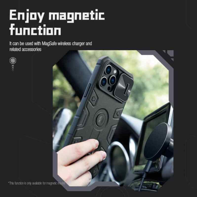 Maska Nillkin CamShield Armor Pro Magnetic za iPhone 14 Pro Max 6.7 crna