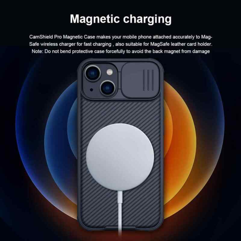 Maska Nillkin CamShield Pro Magnetic za iPhone 14 Plus 6.7 plava