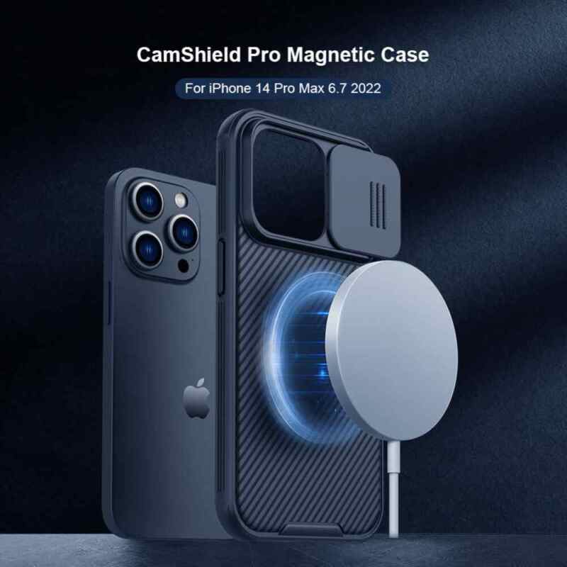 Maska Nillkin CamShield Pro Magnetic za iPhone 14 Pro Max 6.7 plava