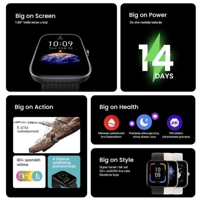 Smart watch Amazfit Bip 3 Pro bez