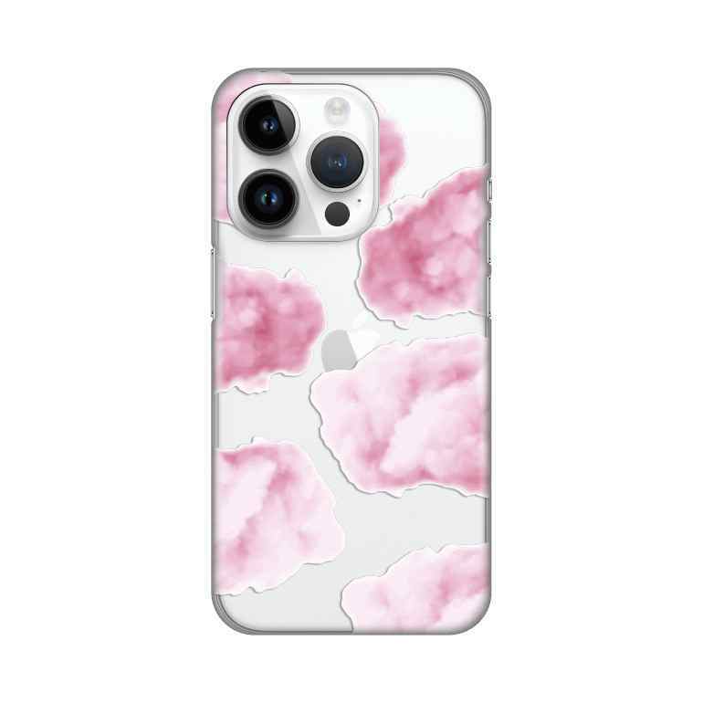 Maska silikon Print za iPhone 14 Pro 6.1 Pink Clouds
