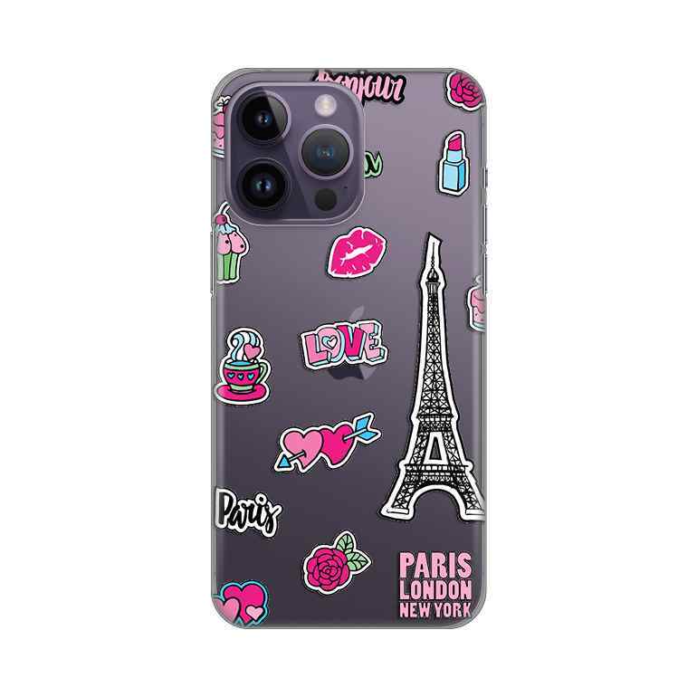 Maska silikon Print za iPhone 14 Pro Max 6.7 Love Paris