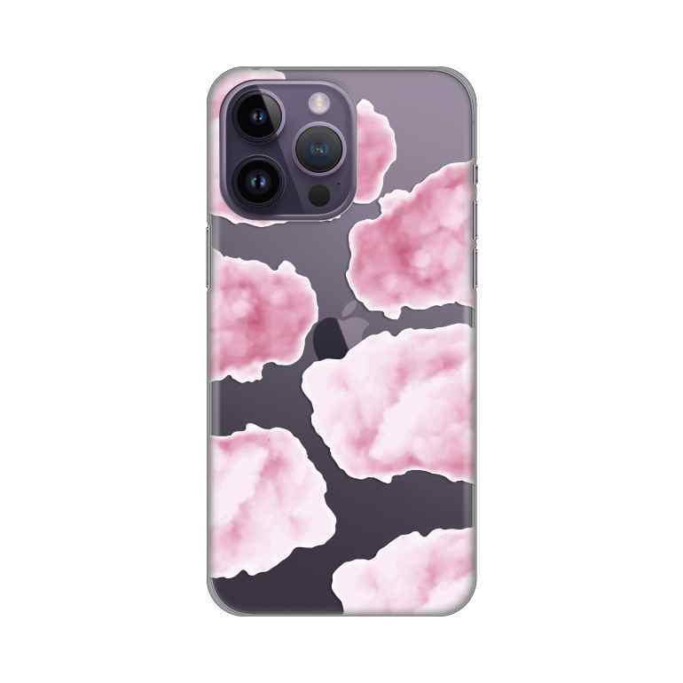 Maska silikon Print za iPhone 14 Pro Max 6.7 Pink Clouds