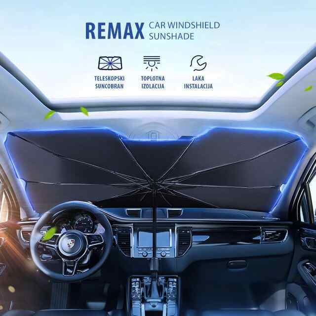 REMAX Car Windshield Sunshade srebrni