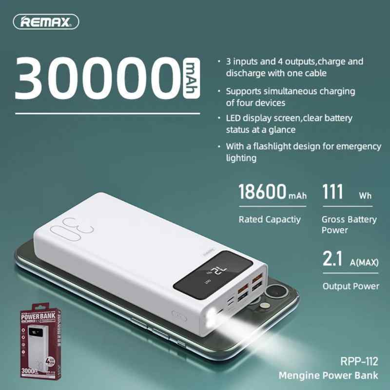 Back up baterija REMAX HC RPP-112 30000 mAh