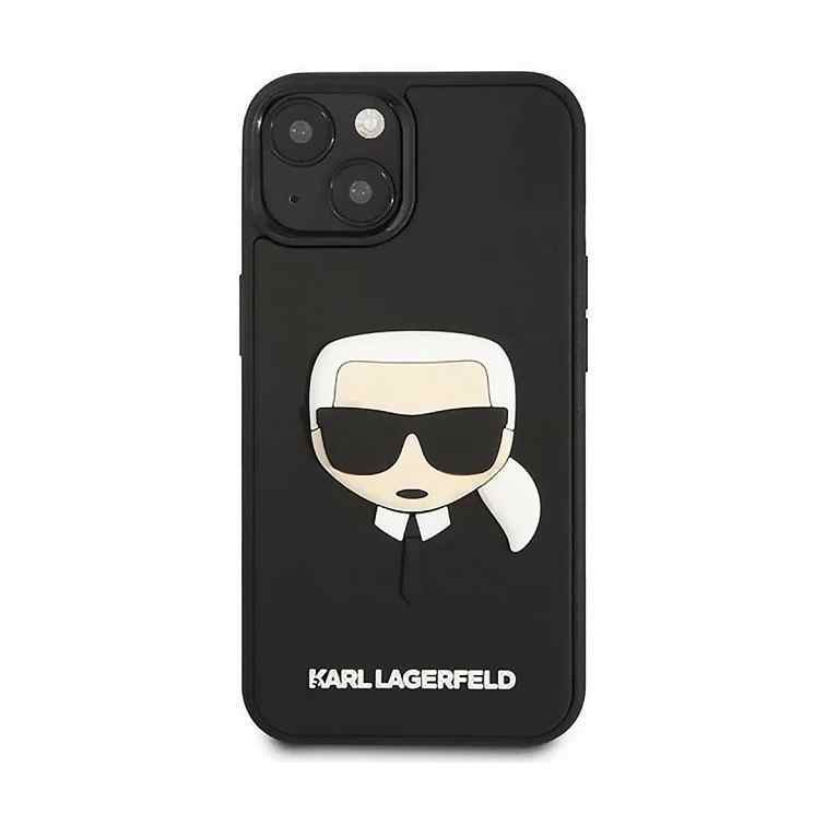 Maska Karl Lagerfeld Hc 3D Rubber Karl Head za iPhone 14 Plus 6.7 crna KLHCP14MKH3DBK