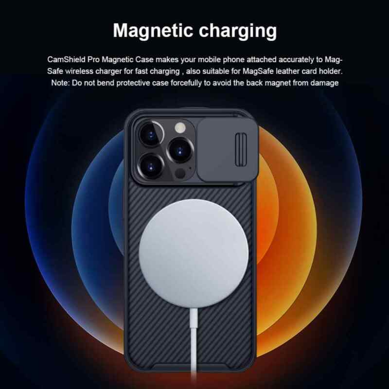 Maska Nillkin CamShield Pro Magnetic za iPhone 13 Pro plava