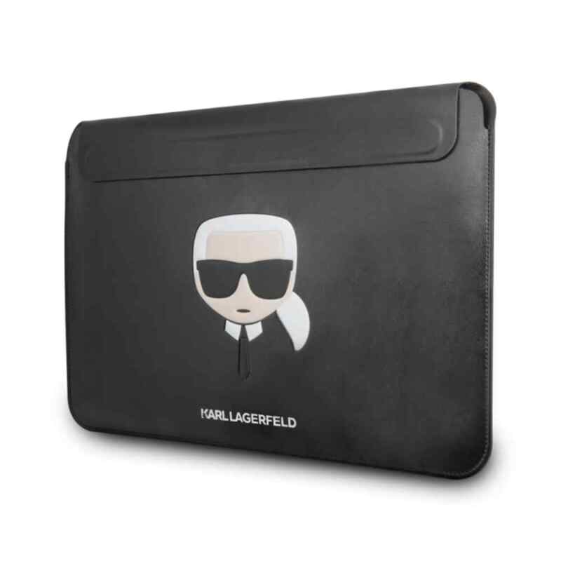 Torba za laptop Karl Lagerfeld Sleeve Ikonik 14 inča crna KLCS14KHBK