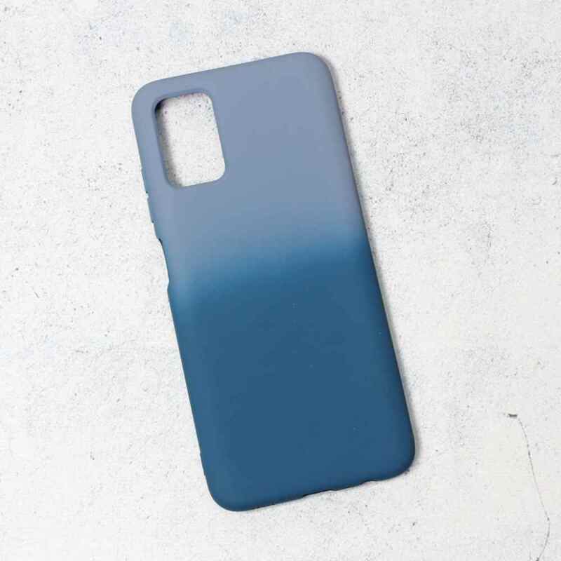 Maska Double Color za Samsung A03s EU svetlo plava-tamno plava
