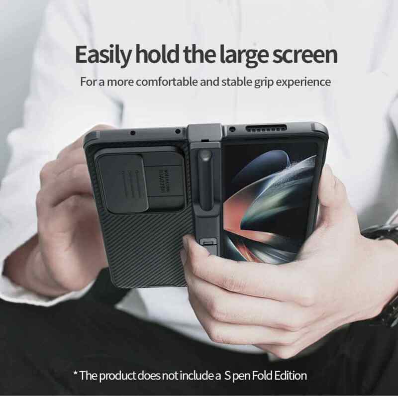 Maska Nillkin CamShield Pro za Samsung Galaxy Z Fold 4 5G with pen slot & stand zelena