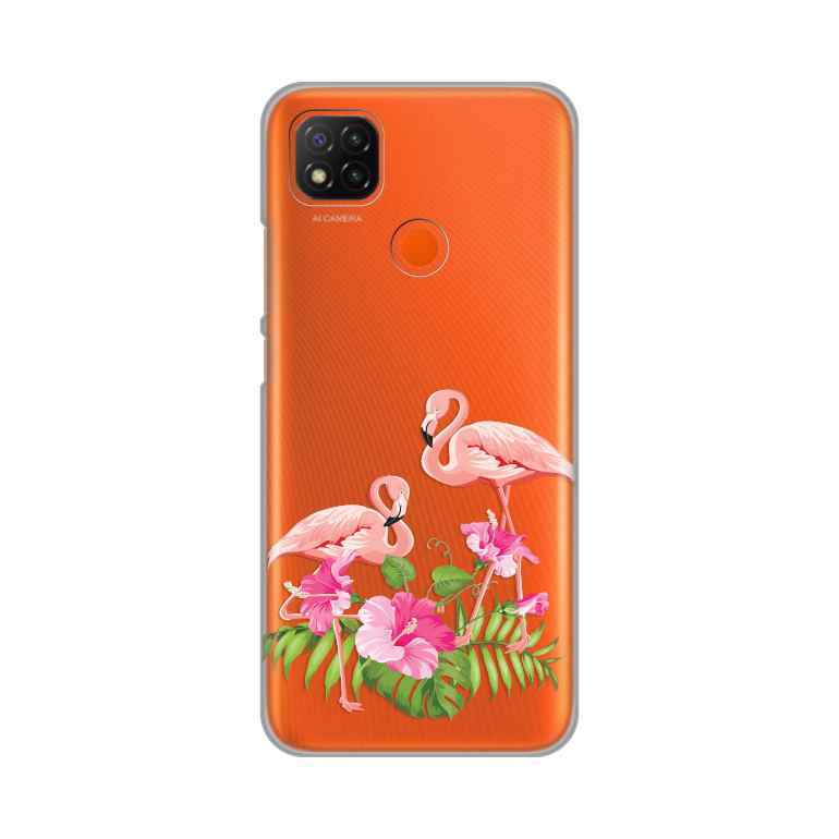 Maska silikon Print za Xiaomi Redmi 9C/10A Flamingo
