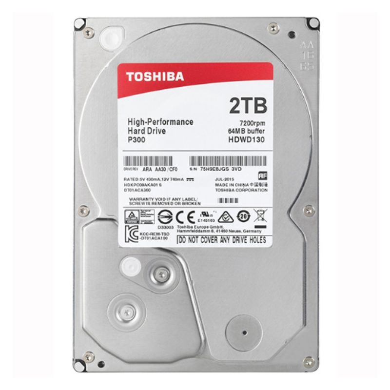 Hard disk 2TB SATA3 Toshiba 64MB P300